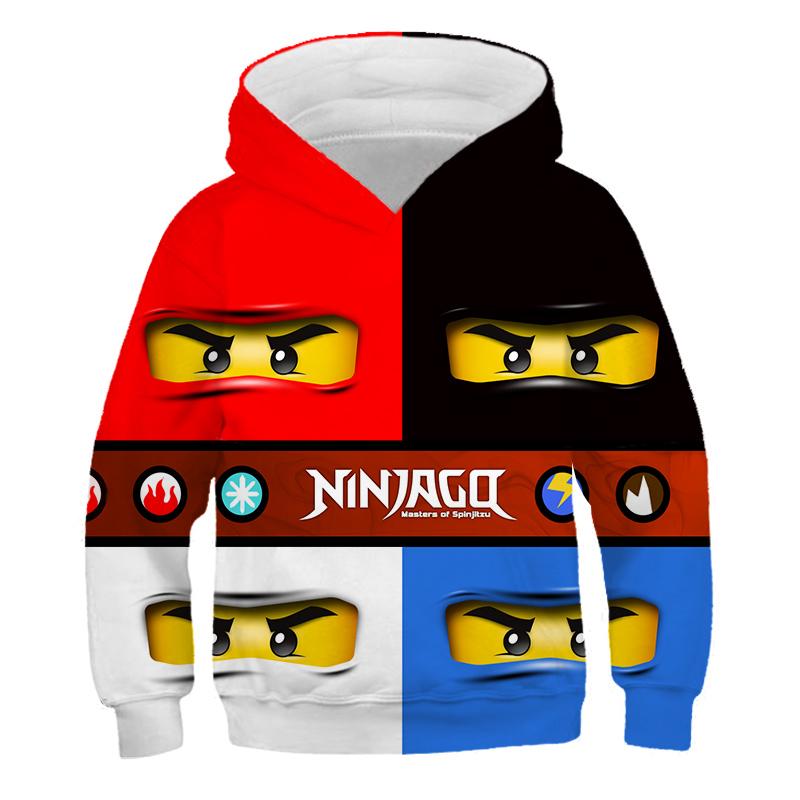 2025 Kids Ninjago Hoodies 3D Casual Print Pullover Kids Teen Boys Girls Kids Toddler Sweatshirts Toddler Tops 4-14 Years Old