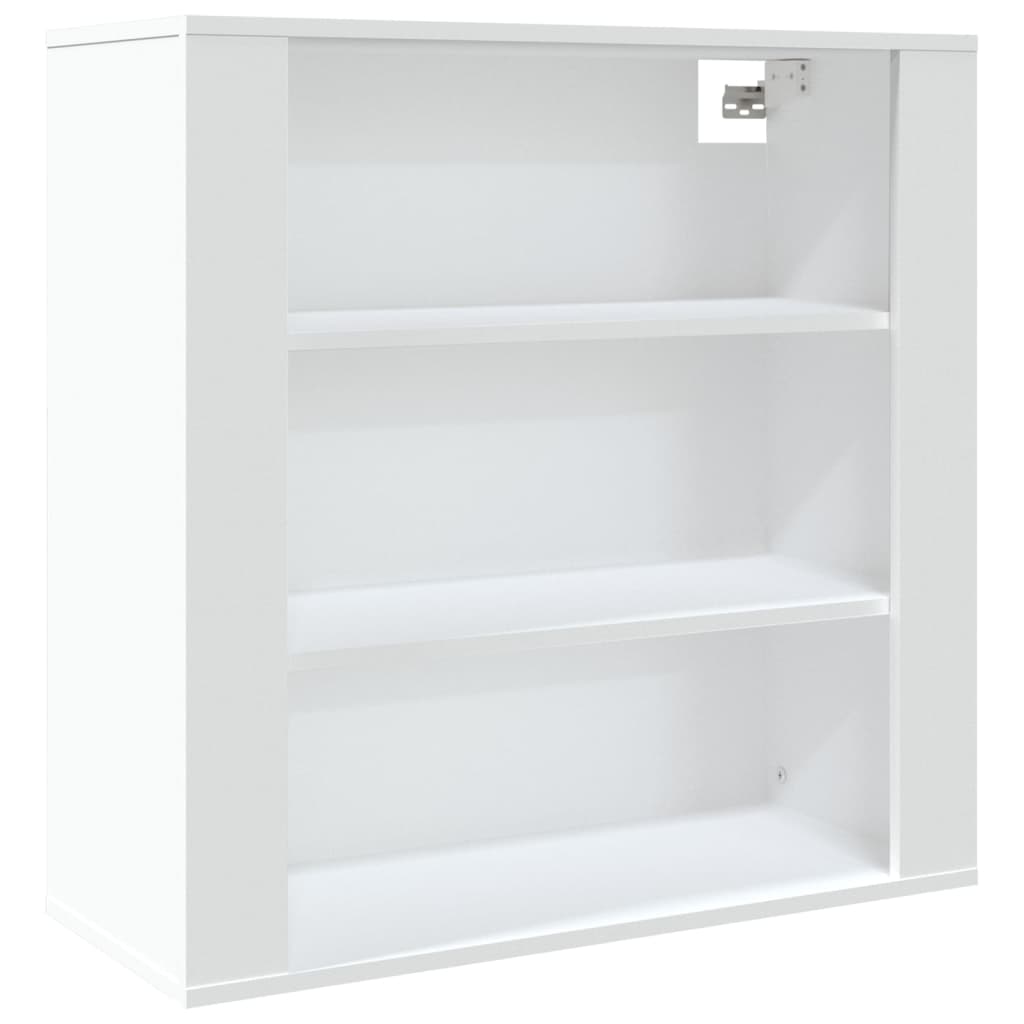 Vidaxl Szafka Ścienna, Biała, 80X33X80 Cm, Materiał Drewnopochodny