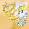 Candy Color Phone Buckle Beads Cute Lanyards  Bead Chain Pendant For Phone Strap