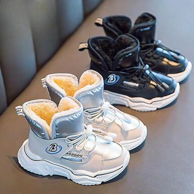 Новые теплые сапоги из толстого бархата, детские зимние сапоги