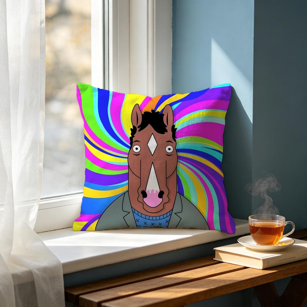 Cartoon BBoJack Horsemaned Cushion Cover Cushion Cover Set Pcs x x x Pillowcase Decorative Sofa Home Decor
