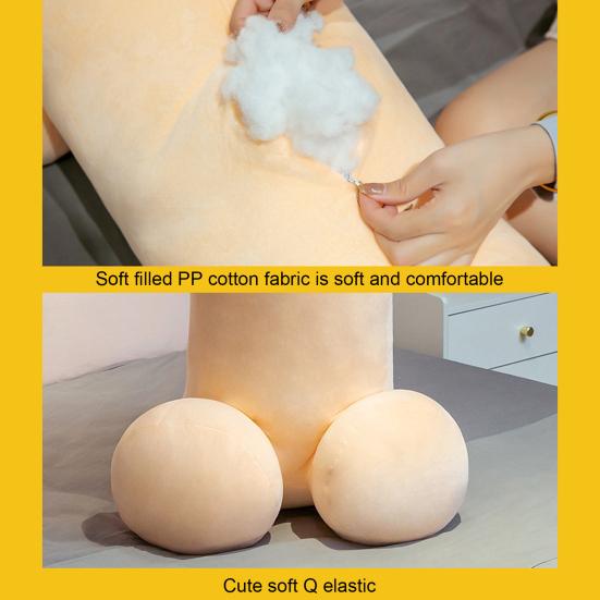 Декоративная подушка Забавная креативная ПП-хлопковая подушка в форме пениса, плюшевая кукла, обнимающая подушка, домашний декор для дома