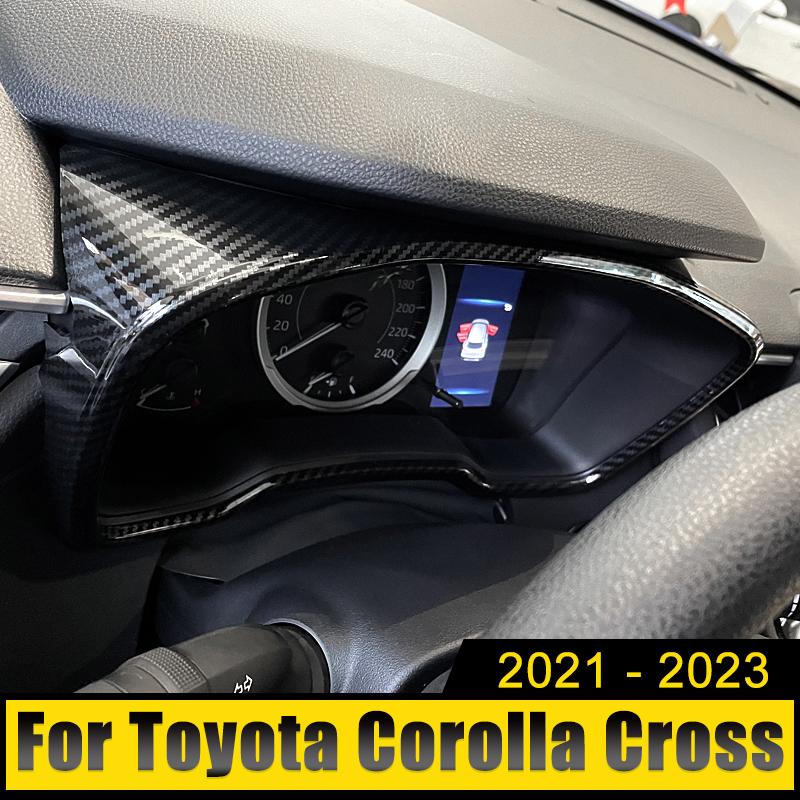 For Toyota Corolla Cross XG10 2024 2024 2024 Hybrid ABS Car Instrument Display Speedometer Gauge Cover Case Trim Frame Sticker