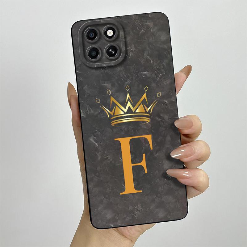 Чехол для Infinix Smart 6 HD Чехол для телефона Smart 6HD X6512 Модный Корона Буквы Полная Защита Матовый Противоударный Мягкий Защитный Чехол