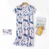 Plus Size Summer Women Nightdress Short Sleeve Cute Cartoon Sleepwear Sweet O Neck Nightgowns Pyjamas Lady's Cotton Sleepdress