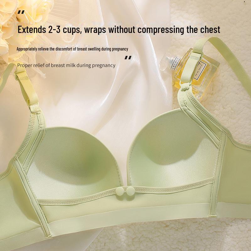 Бюстгальтер для беременных: Без косточек, с защитой от провисания, легко открывается для кормления, тонкий дизайн, идеально подходит для всех стадий беременности.