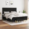 3137247 vidaXL Divan Bed with Mattress Black 160x200 Cm Fabric