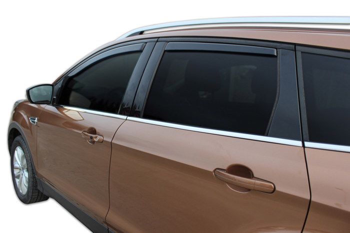 Воздухоотражатели - SCOUTT - GP - Fumé - Acrylique renforce - Pour Ford Kuga 2013-2019