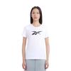 Reebok T Shirts Women's White Crew Neck Moderate Straight Fit GV5522