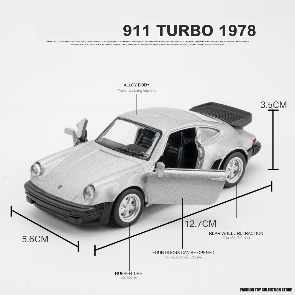 1/36 Porsche 911 Turbo 1978 литой под давлением сплав модель автомобиля металлический имитатор инерционный игрушечный спортивный автомобиль украшение с открывающейся дверью подарочный автомобиль