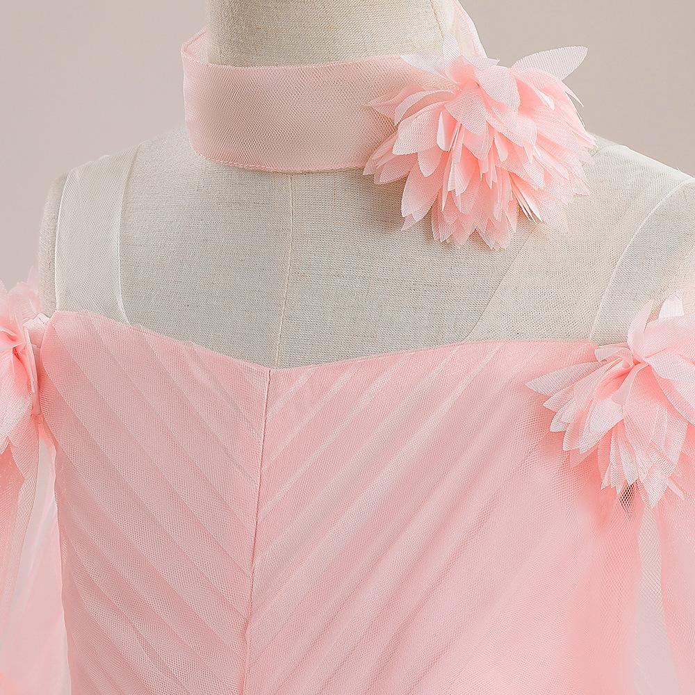 Пышные цветочные платья для подружек невесты на свадьбу и вечеринку, элегантные платья из тюля с открытыми плечами на день рождения, первое причастие