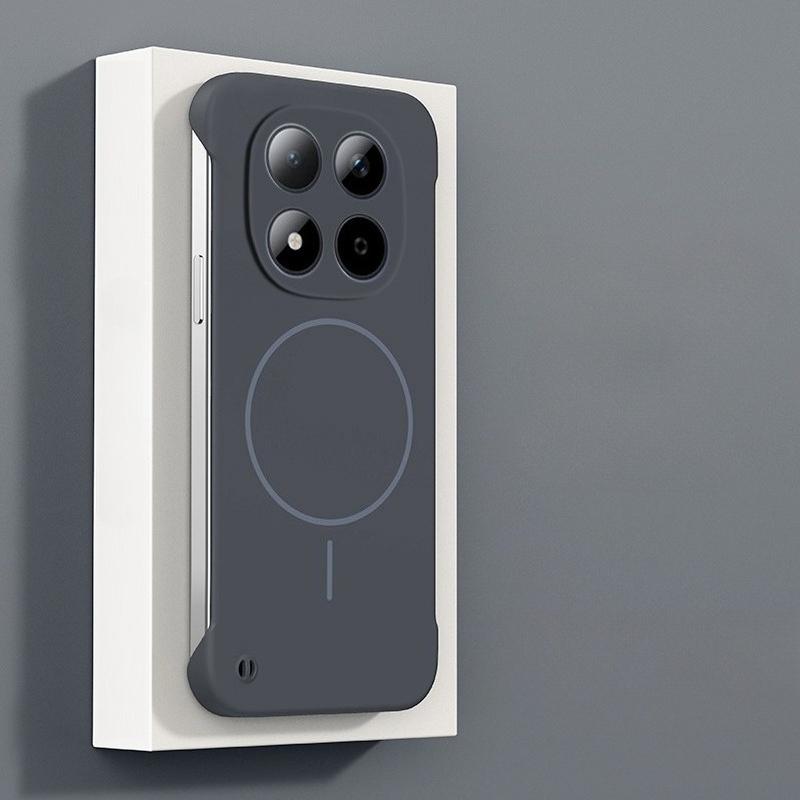 Ультратонкий безрамочный магнитный чехол для Xiaomi Redmi Note 15 14 Pro Plus Note 13 5G Note 12Pro Magsafe Жесткий ПК Матовый чехол-накладка