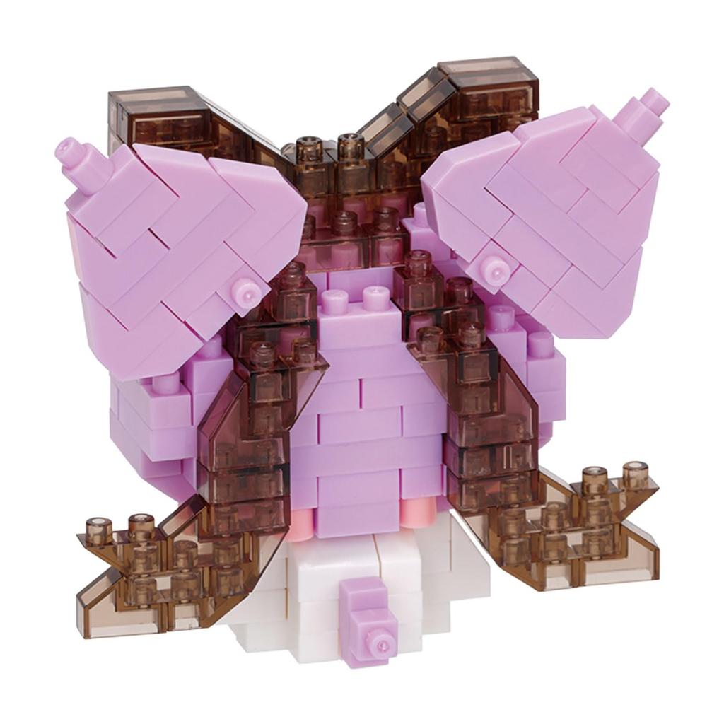 Kawada Nanoblock Kuromi Big Ribbon NBCC248, 3 X 10.5 X 18 Cm, Ages 12 and Up, Interior Decoration, Hobby, NBCC248