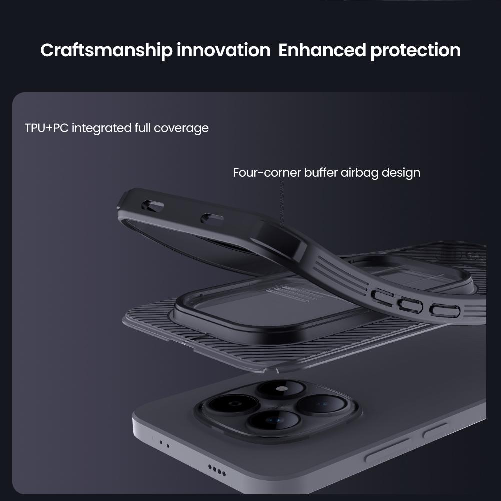 Для Xiaomi Redmi Note 15 Pro Plus 5G Чехол Nillkin Чехол CamShield Pro Ультратонкий Жесткий ПК Слайдер Защитная Крышка Камеры Защита Линзы Чехлы