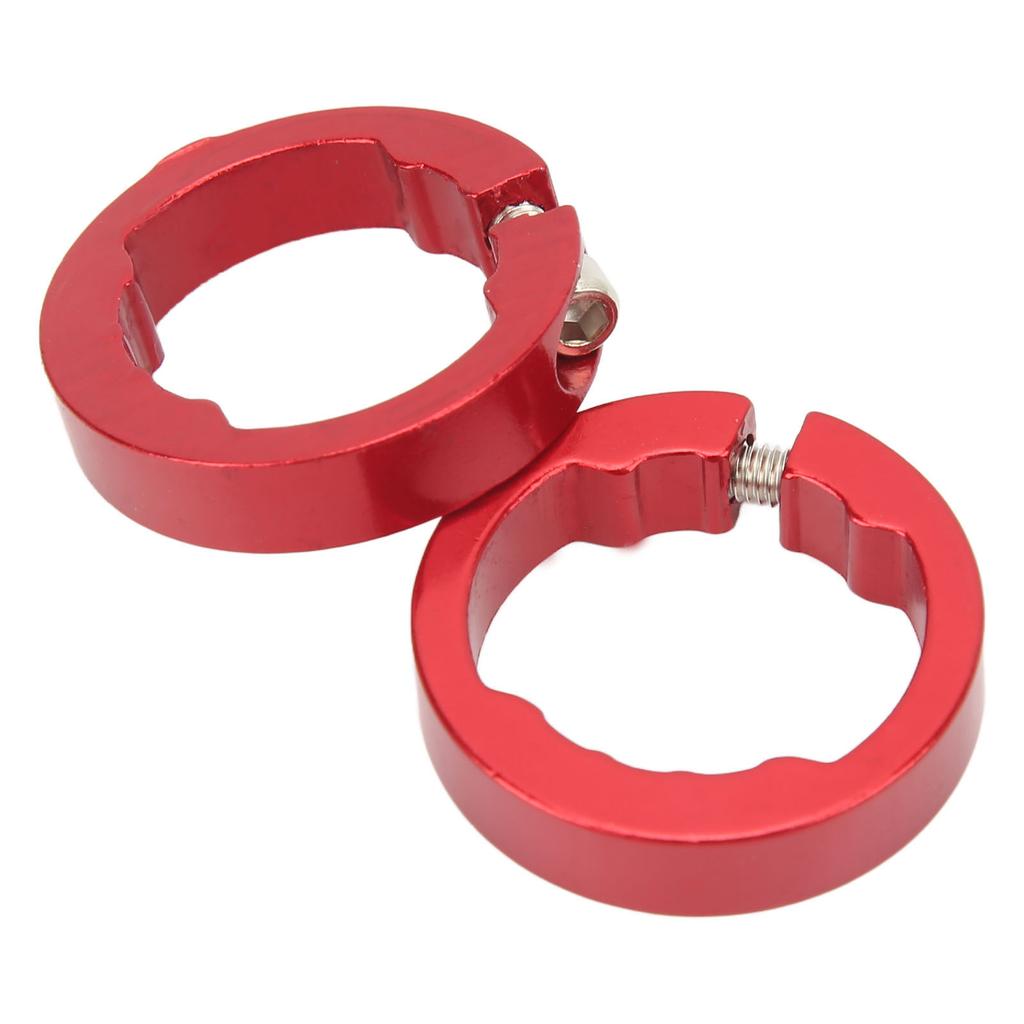 2Pcs Bike Grips Clamping Rings Aluminum Alloy Beautiful Practical Bike Grip Lock On Clamps for
