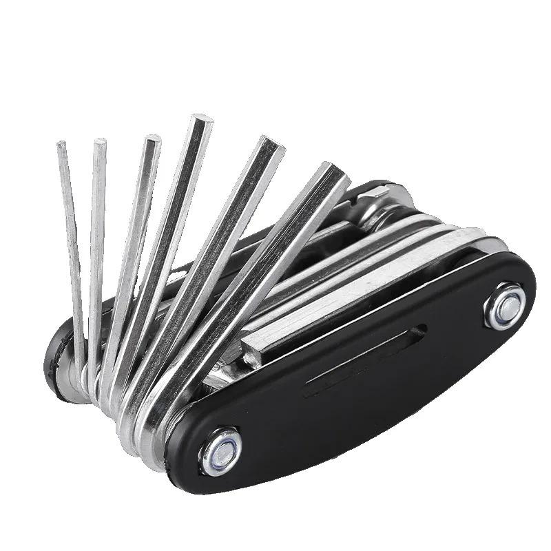 16 In 1 Mountain Bike Portable Socket Multi-purpose Wrench Tool Screwdriver Motorcycle Maintenance Tool Convenient and Practical