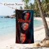 Supernatural Custom Name Printed Beach Towel Personalized Soft Towel For Swimming Beach Travel