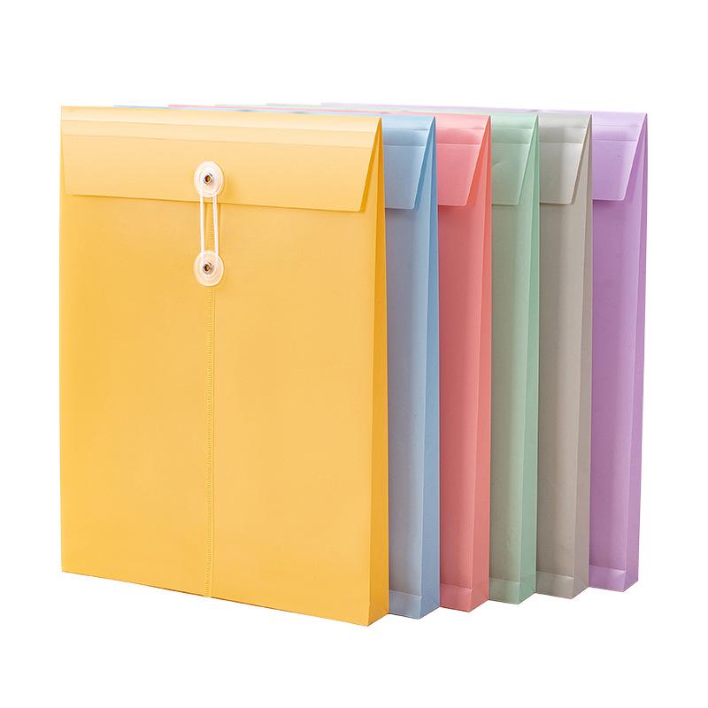 A4 Large Capacity File Bag - Colorful, Custom-made, Office PP Document and Policy Organizer.