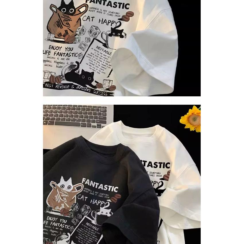 New Short-Sleeved T-shirt Men's Summer Korean Style Trendy Simple Half Sleeve Top Hong Kong Style Loose Casual Fashion Brand T-shirt