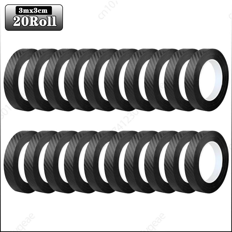 3м автомобильные 3D наклейки из углеродного волокна, защита порога от ступенек, багажника, бампера, бокового зеркала, антицарапающая лента, автомобильные наклейки