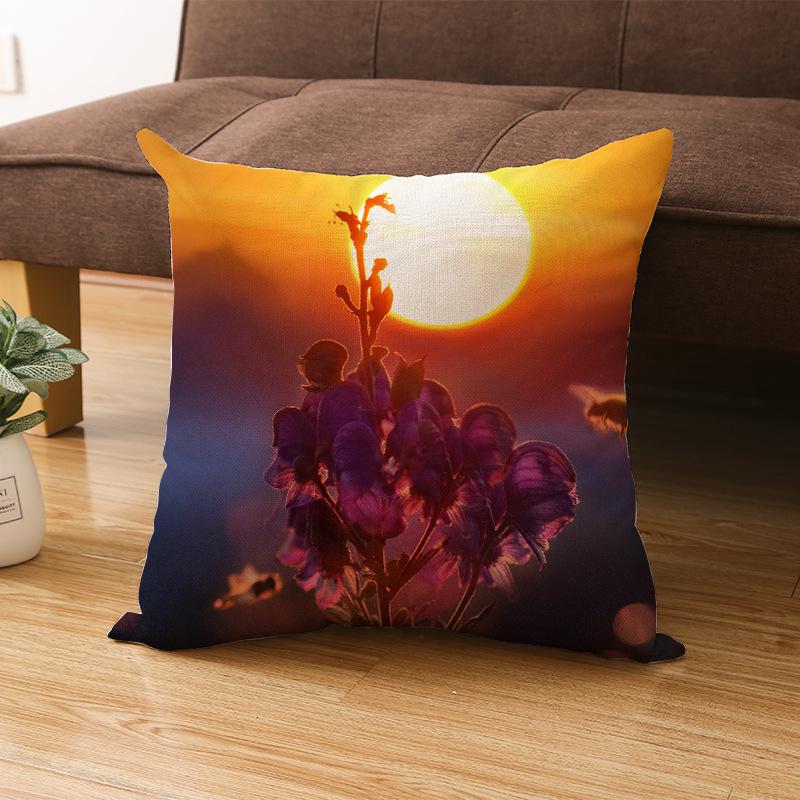 Дом Тропическое Растение Зеленые Листья Полиэстер Наволочка Дом Скандинавский Стиль Подушка Подушка для Талии Наволочка