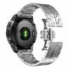 26mm Butterfly Buckle Strap for Garmin Fenix 8 51mm/Enduro 3/Enduro 2 Stainless Steel Watch Band