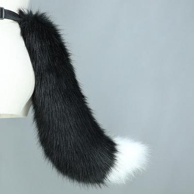 Регулируемый ремень с лисьим хвостом, кошачий реквизит, меховой пушистый косплей, карнавальная вечеринка, рождественские аксессуары в стиле аниме, подарок, костюм на Хэллоуин