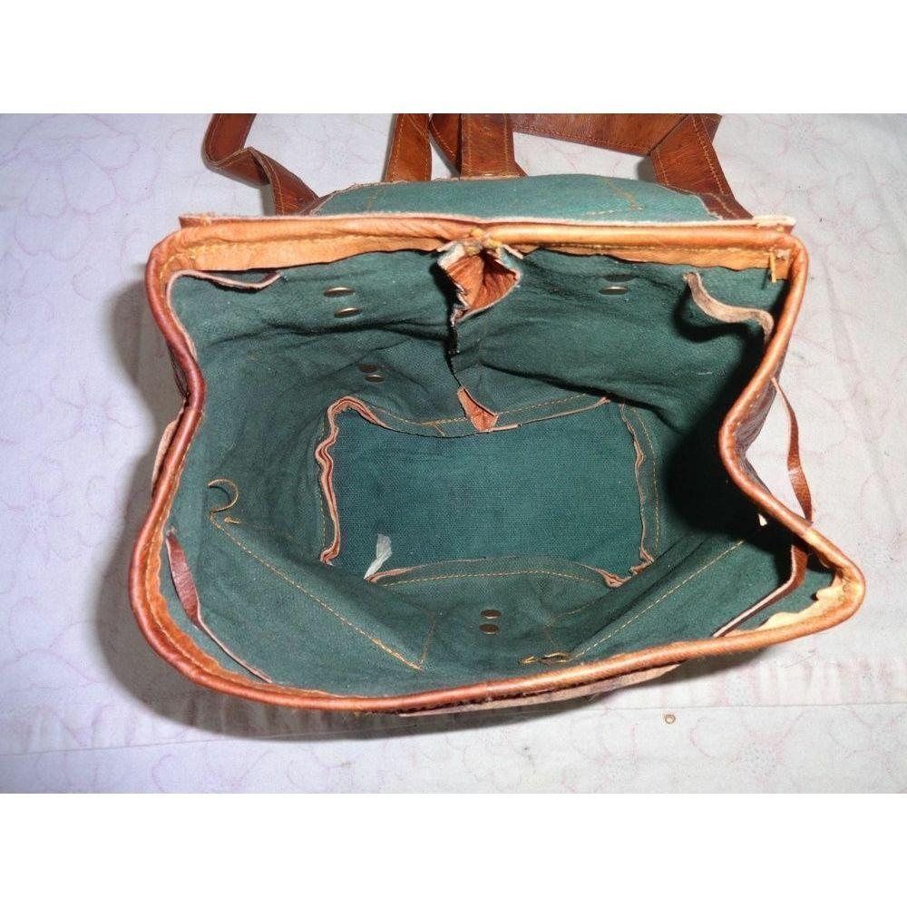 Новый рюкзак из козьей кожи, кожаный рюкзак для ноутбука, подлинная винтажная сумка для путешествий для мужчин