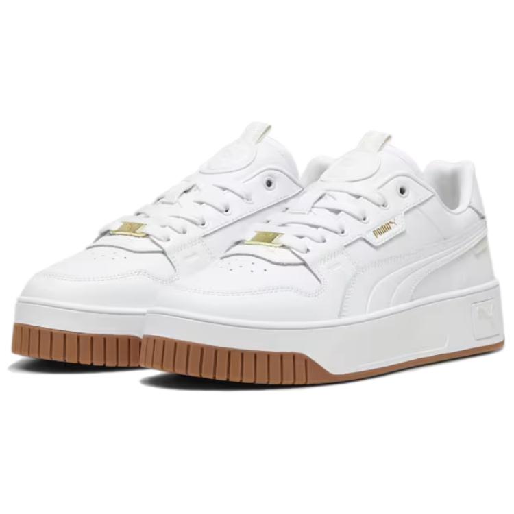 Puma Carina Street Lux White Gold Women Sneakers 397487-01