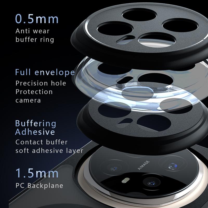 Противоударный магнитный матовый чехол из ПК+ТПУ с полупрозрачной крышкой против отпечатков пальцев для Honor Magic8 Pro
