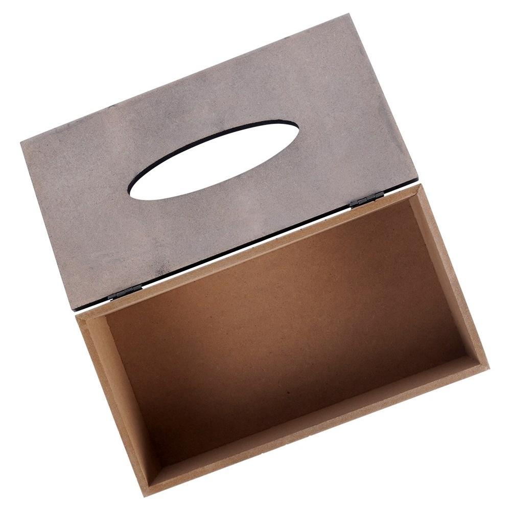 Bistro Wooden Tissue Box 25cm