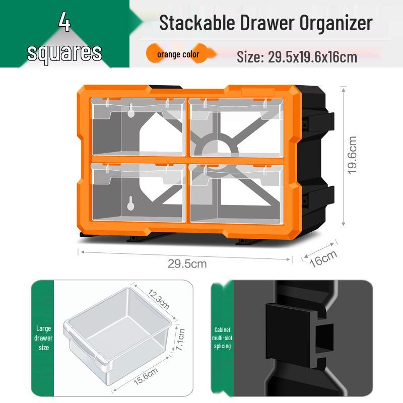 Шкаф для хранения деталей с ящиками для электроники, метизов и винтов