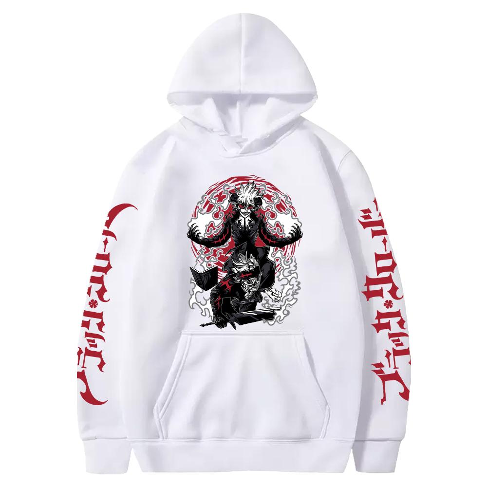 Anime Black Clover Asta Graphic Print Hooded Men Women Zipper Hoodies Casual Loose Sweatshirt Harajuku Unisex Zip Up Jacket