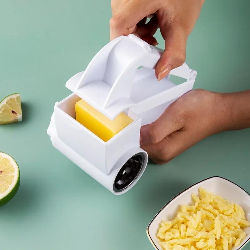 Hand-Cranked Rotating Cheese Grater Multi-functional Cheese Grater Creative Kitchen Cheese Shredder for Kitchen Grater Supplies