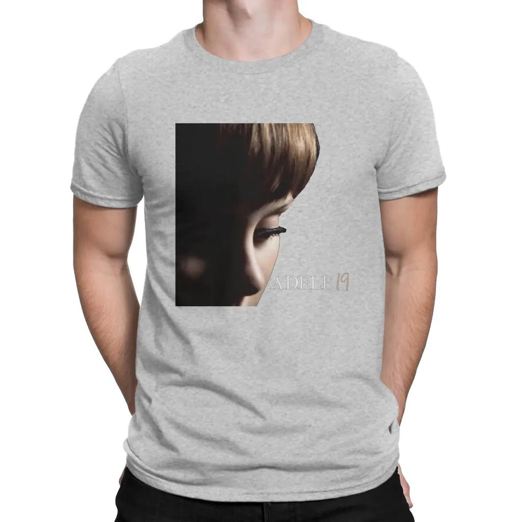 Fan Men T Shirts A-Adele Singer Cool Tee Shirt Short Sleeve Crew Neck T-Shirts Pure Cotton Gift Idea Clothing