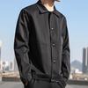 Мужская куртка с лацканами, длинный рукав, бархатная подкладка, застежка на пуговицы, куртка, пальто с