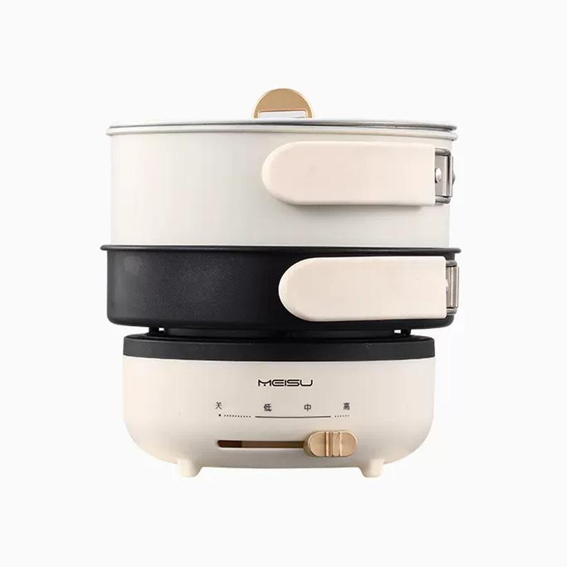 1,2 л складная электрическая кастрюля для готовки мини портативная электрическая сковорода раздельного типа дорожная складная мультиварка Hotpot 220 В