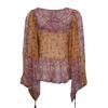 Топ с длинными рукавами loah прозрачный с цветами Женский ANTIK BATIK
