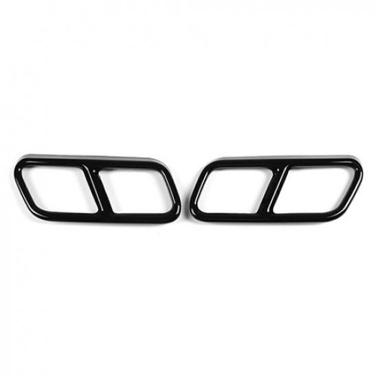 Rear Exhaust Muffler Tail Pipe Cover Trim For Mercedes Benz S Class W221 W222