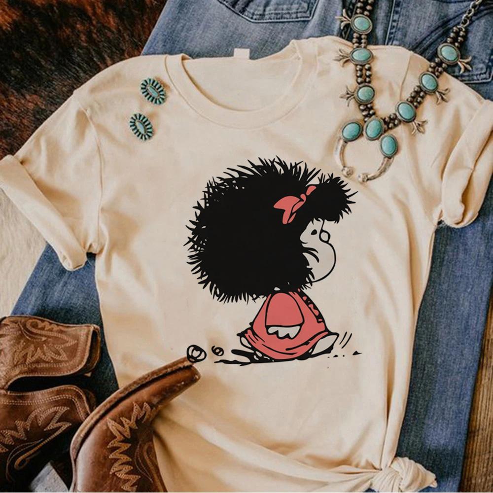 Mafalda t shirt women summer t shirt female graphic streetwear harajuku clothing