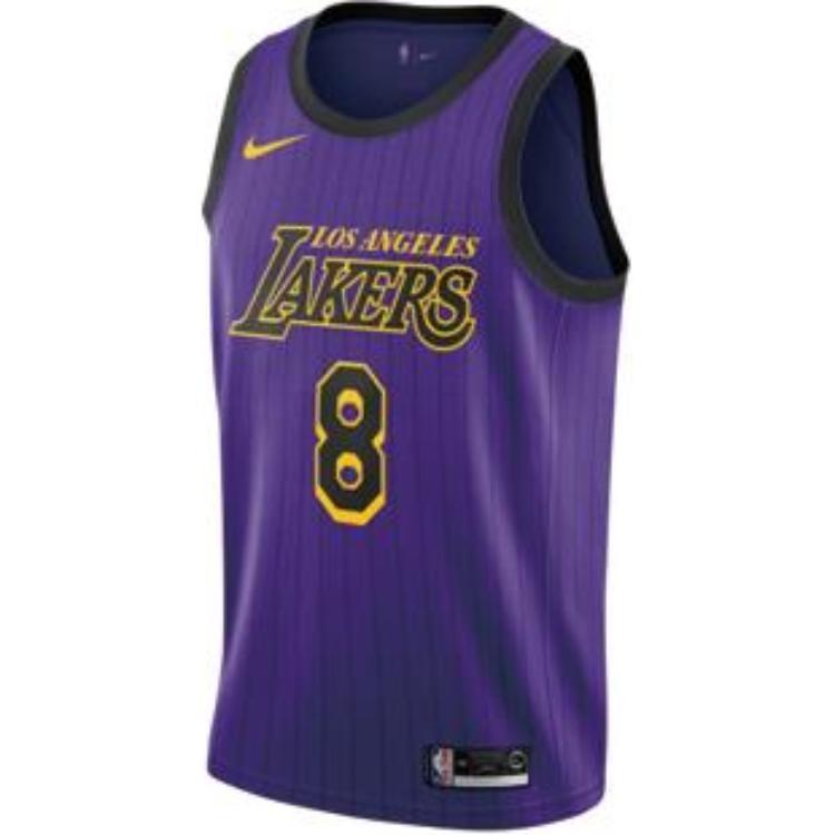 Nike NBA Jersey Kobe Bryant SW Fan Edition 18-19 Season City limited lakers No. 8 Purple Men's AV4270-504
