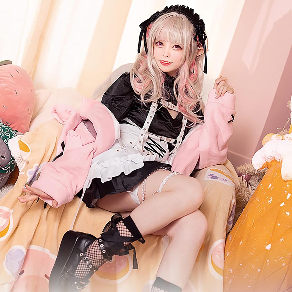 Milky Time Nijisanji Макай но Ририму VTuber Косплей Хэллоуин Суккуб Размер S