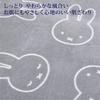 Nishikawa Miffy Face Blanket, 100x70cm, Washable, Bruna DB3618, Made In Japan, Gray, FQ73301003
