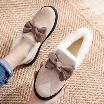 2025 новая зимняя хлопковая обувь Doudou женские бархатные зимние ботинки нескользящие корейская версия теплые женские утолщенные универсальные хлопковые ботинки