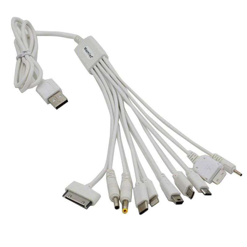Новый 10-в-1 USB-адаптер-зарядное устройство, многофункциональный USB-кабель для PSP, мобильных телефонов, iPod, iPhone, многофункциональная USB-линия для зарядки