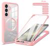 Прозрачный чехол с магнитной адсорбцией для Samsung S26/S25FE/S22/S24/S23 Ultra/A17/A16A - Полное покрытие