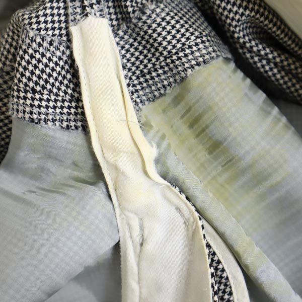 Paul Smith Houndstooth Pattern Suit Setup L Black X White Tailored Jacket Men's Used