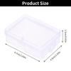 10Pcs Beads Rectangle Transparent Plastic Storage Case Packaging Box Container Mini Boxes
