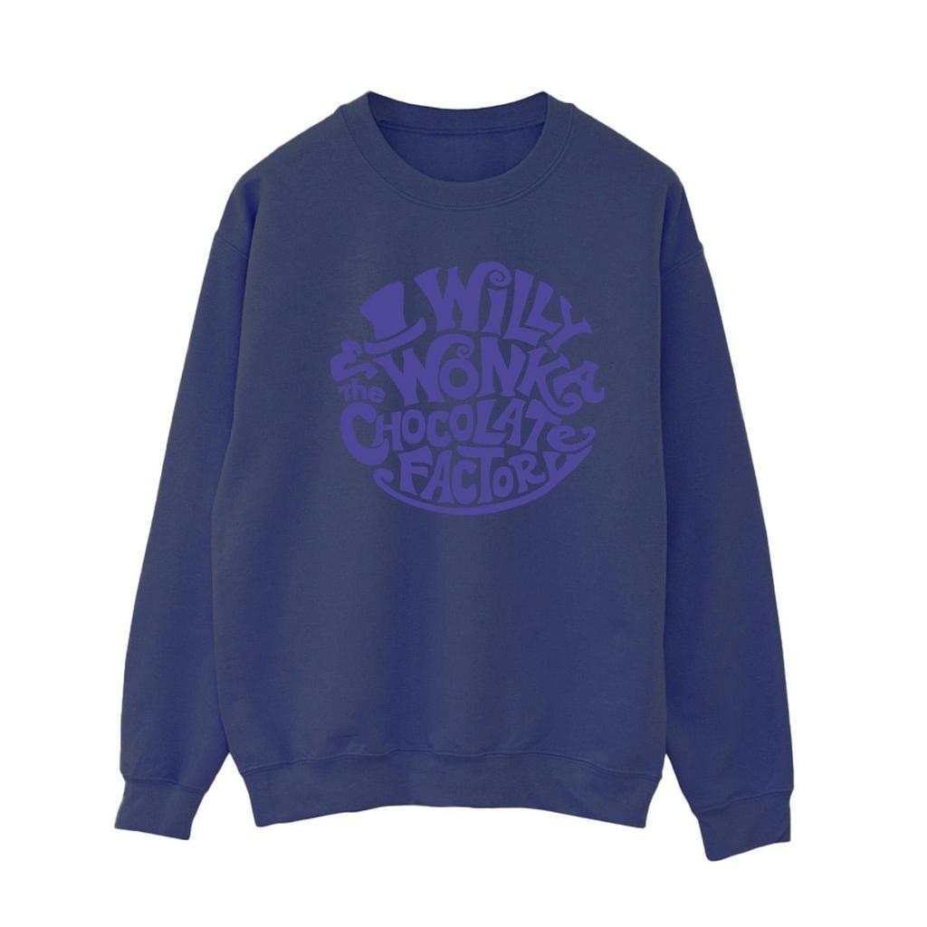 Willy Wonka & The Chocolate Factory Womens/Ladies Typed Logo Sweatshirt