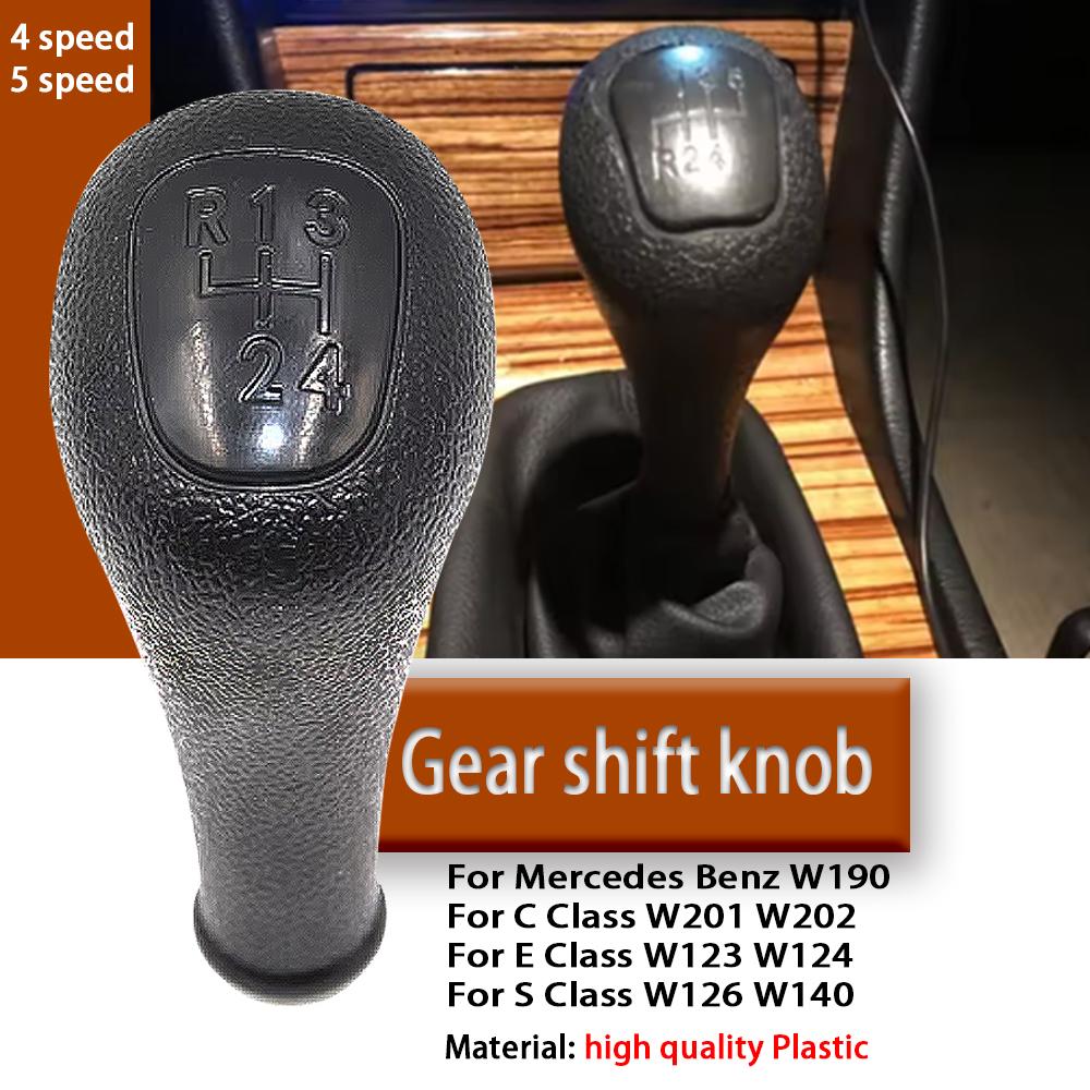Manual 4/5 Speed Gear Shift Knob Gaiter Boot Cover Lever Handle For Mercedes Benz W123 W124 W126 140 W190 W201 W202 E S Class